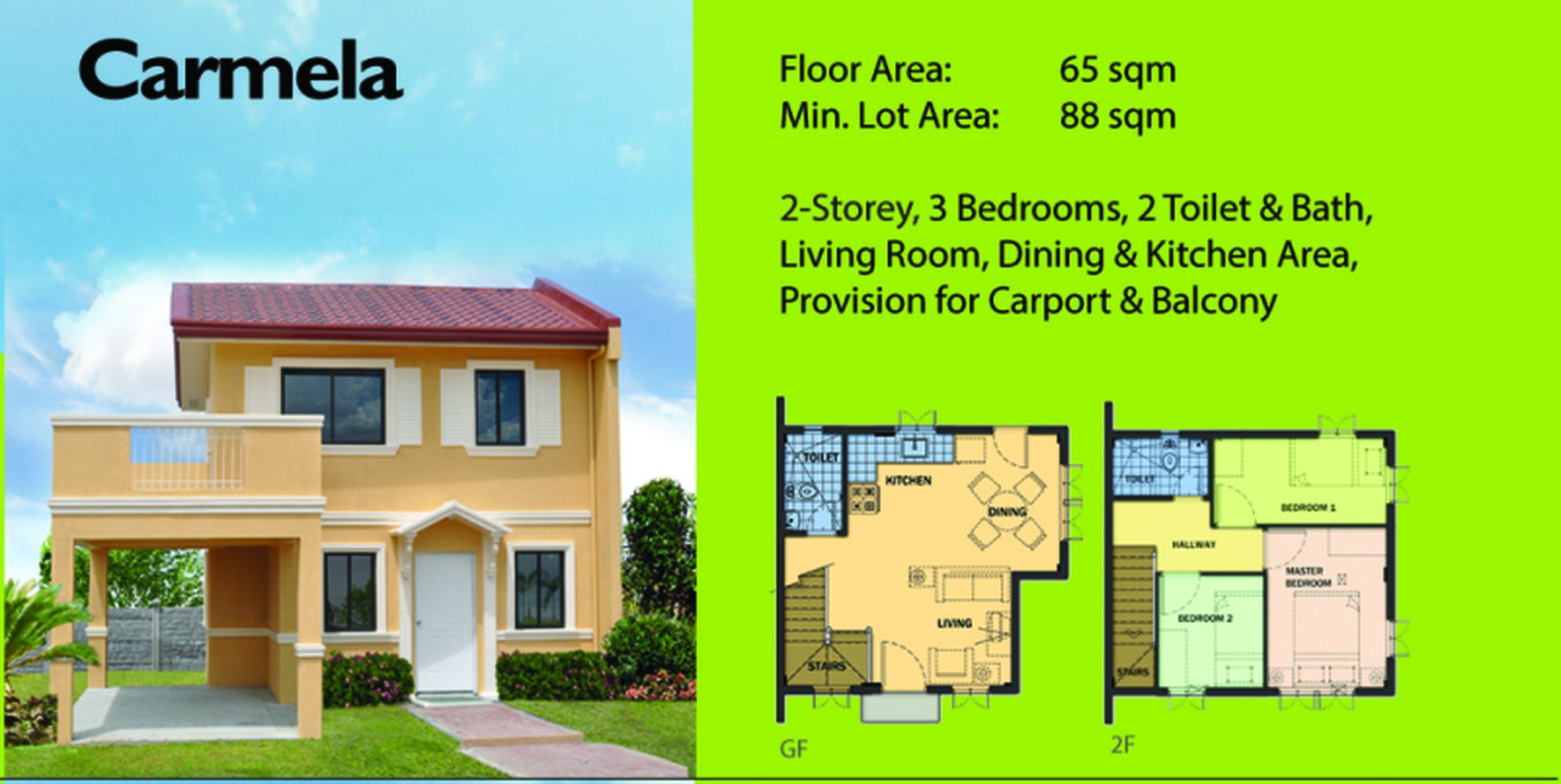 Camella Carmela House Model And Floor Plan Floor Plans And House Designs