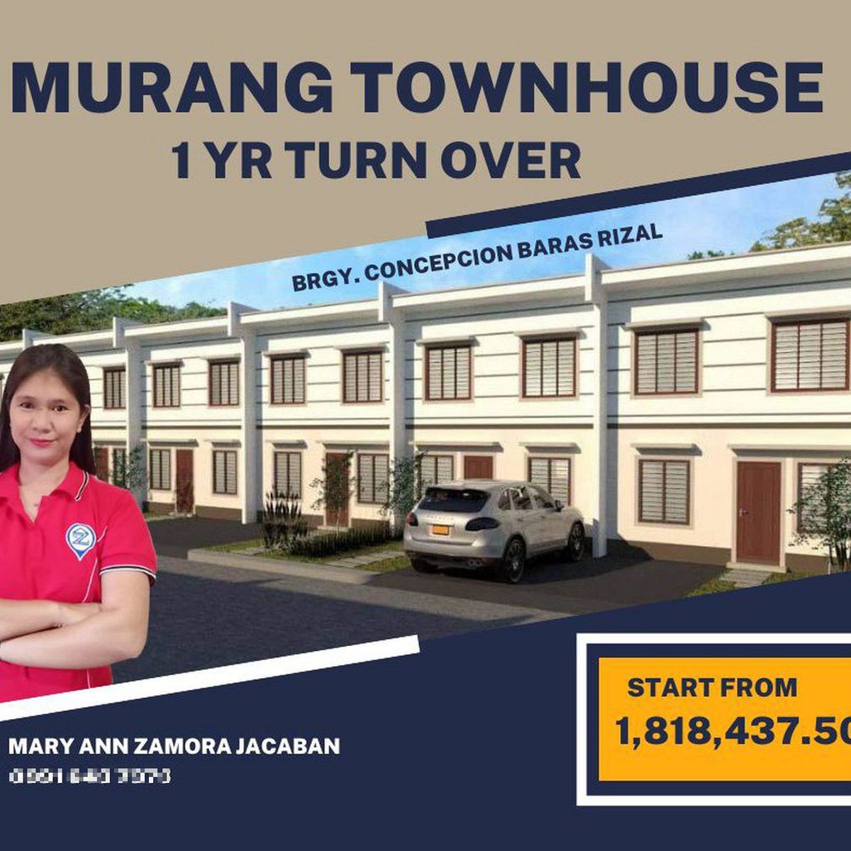 2-Bedroom Townhouse For Sale in Baras Rizal