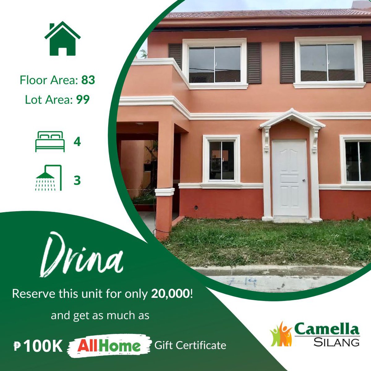 4bedroom Single Attached House For Sale in Silang Cavite [House and