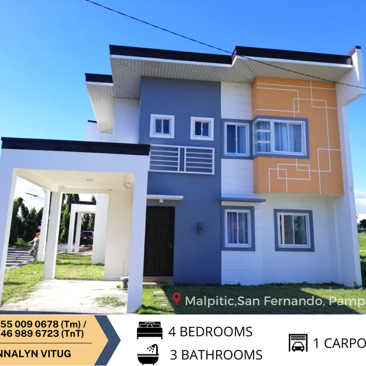 RFO 4bedroom Single Detached House For Sale in San Fernando Pampanga