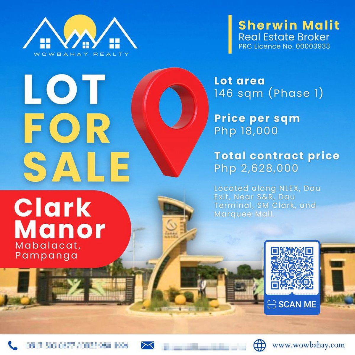 146 sqm Residential Lot For Sale in Mabalacat Pampanga [Lot 🚜] (June