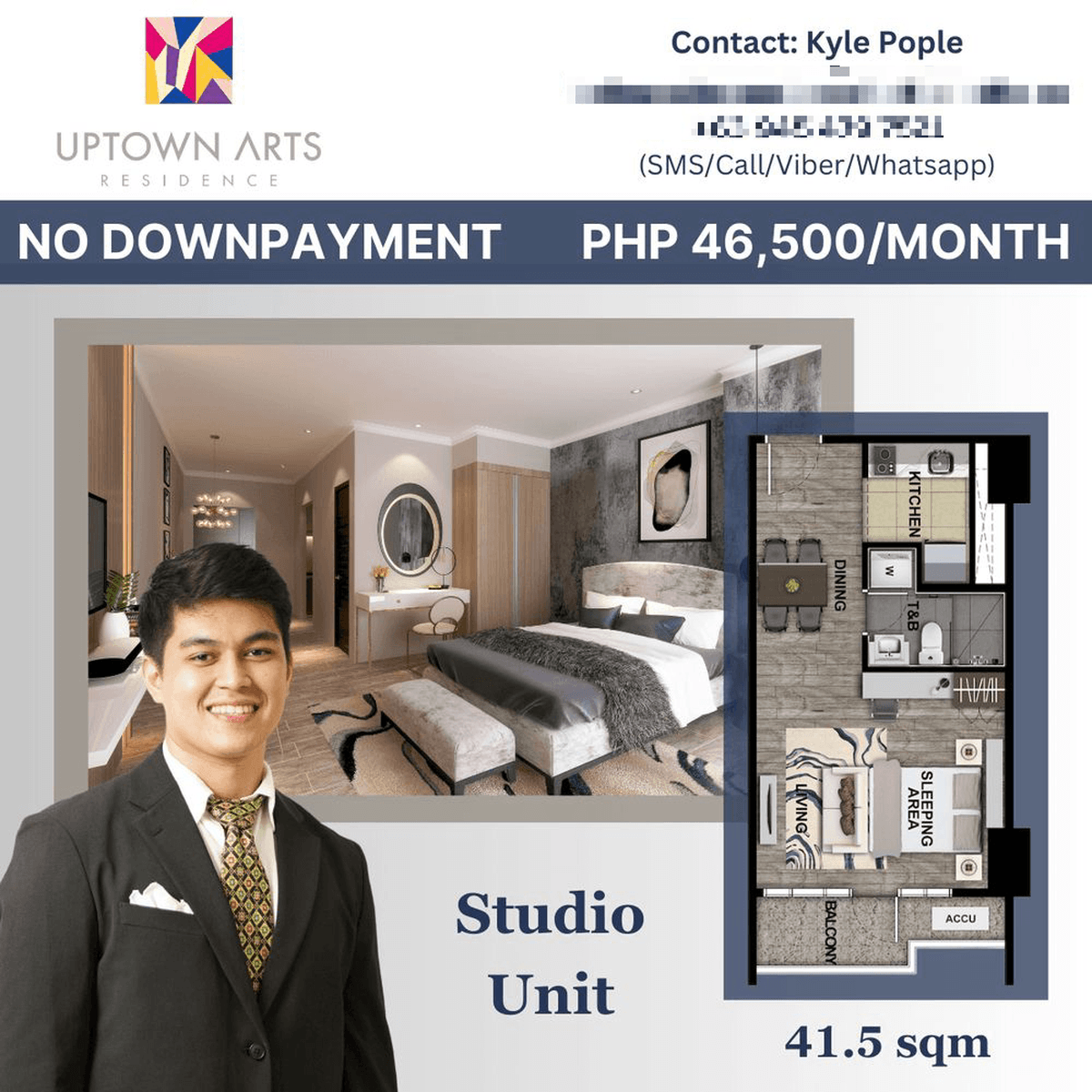 UPTOWN ARTS RESIDENCE PRE-SELLING 41.5 SQM HIGH END STUDIO UNIT IN BGC ...