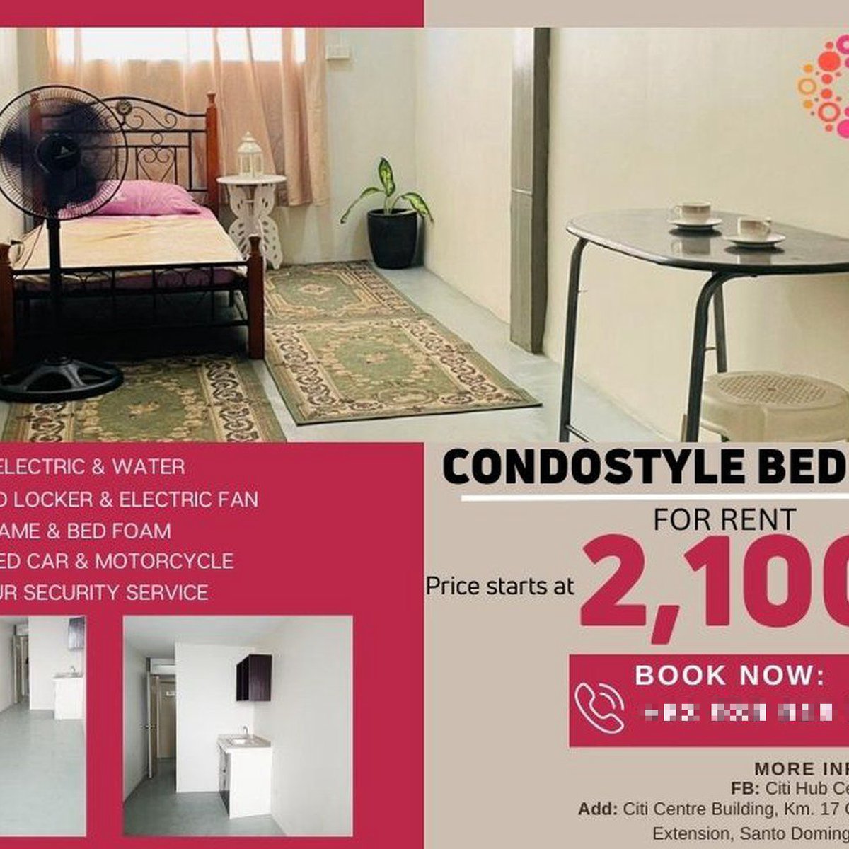 Condostyle Bedspace for Lease in Ortigas Avenue Extension [Condo 🏙️