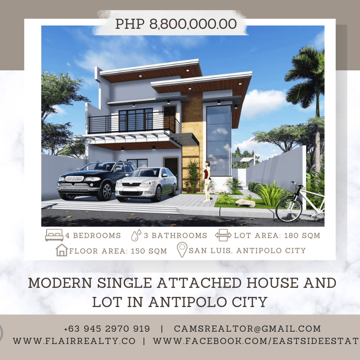 Modern Design with High Ceiling House and Lot in Antipolo City [House