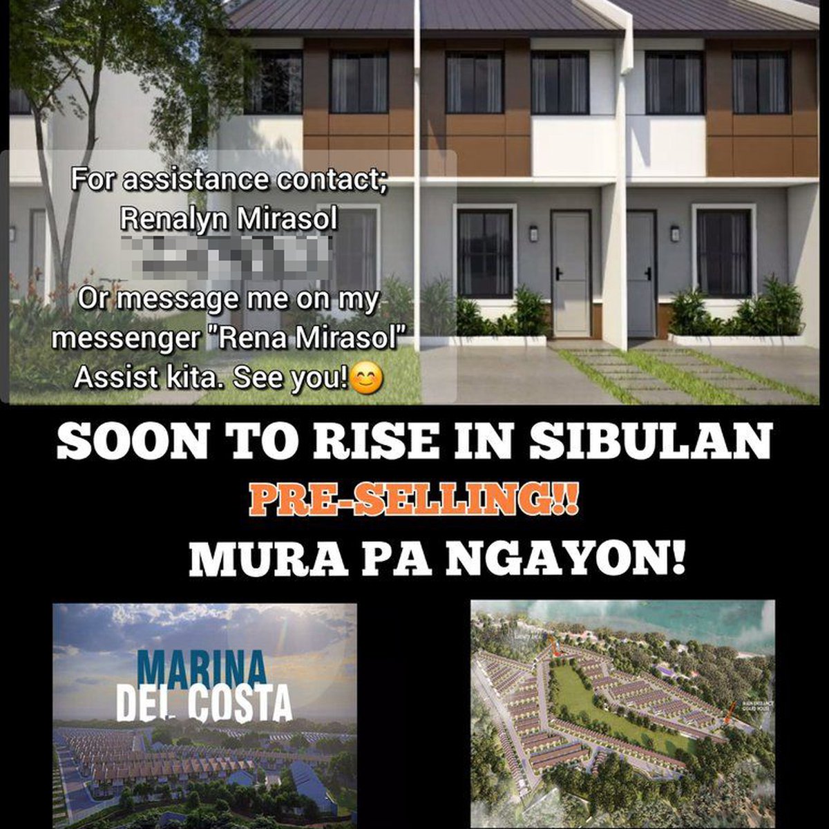 MARINA DEL COSTA two storey rowhouse [Houses and Lots 🏘️] (October 2024