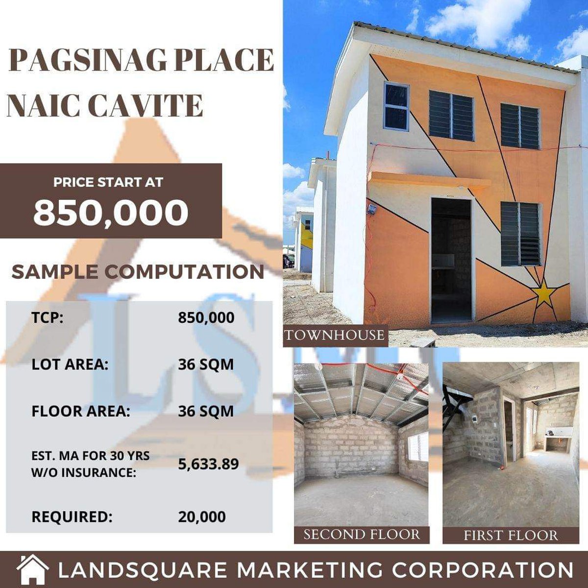 2 Storey Townhouse Bare Type For Sale in Naic Cavite [House and Lot 🏘️