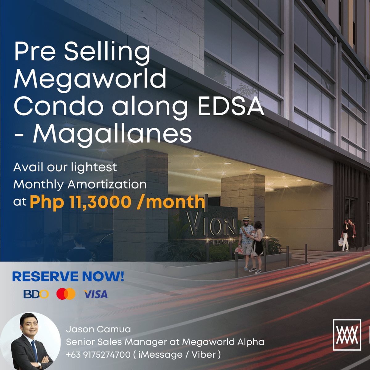 For sale Condo in Makati Pre Selling at NO Downpayment Promo Terms