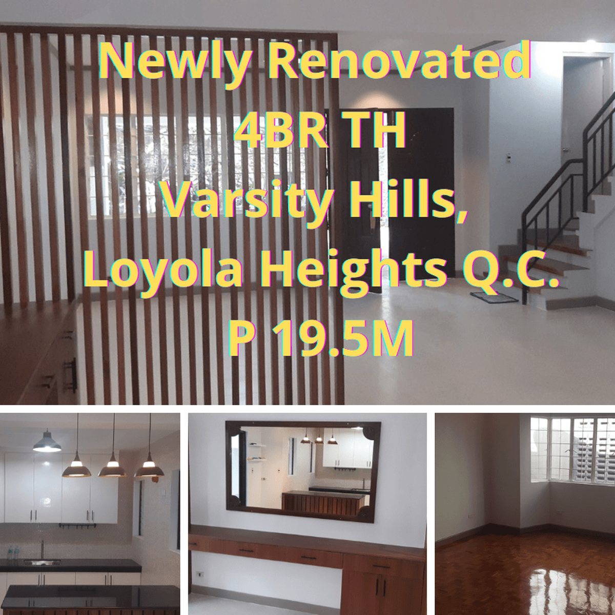 Newly renovated TH for sale in Varsity Hills, Loyola Heights Q.C [House