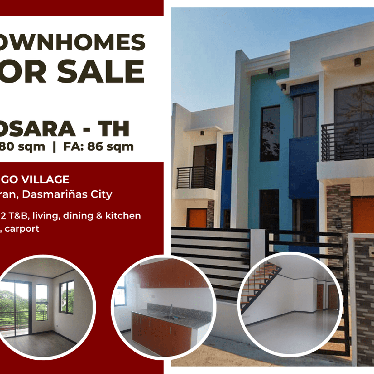 FOR SALE RFO 3-BEDROOM 2-STOREY YOSARA TH SALITRAN W/FREE APPLIANCES ...