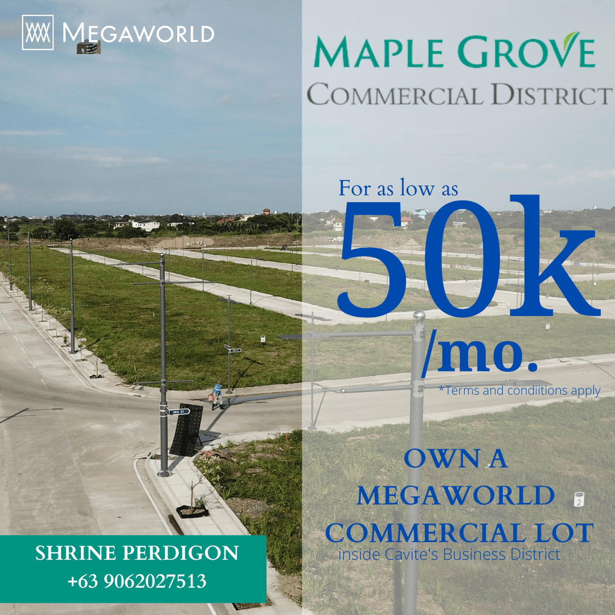 COMMERCIAL LOT FOR SALE (MAPLE GROVE TOWNSHIP IN CAVITE)