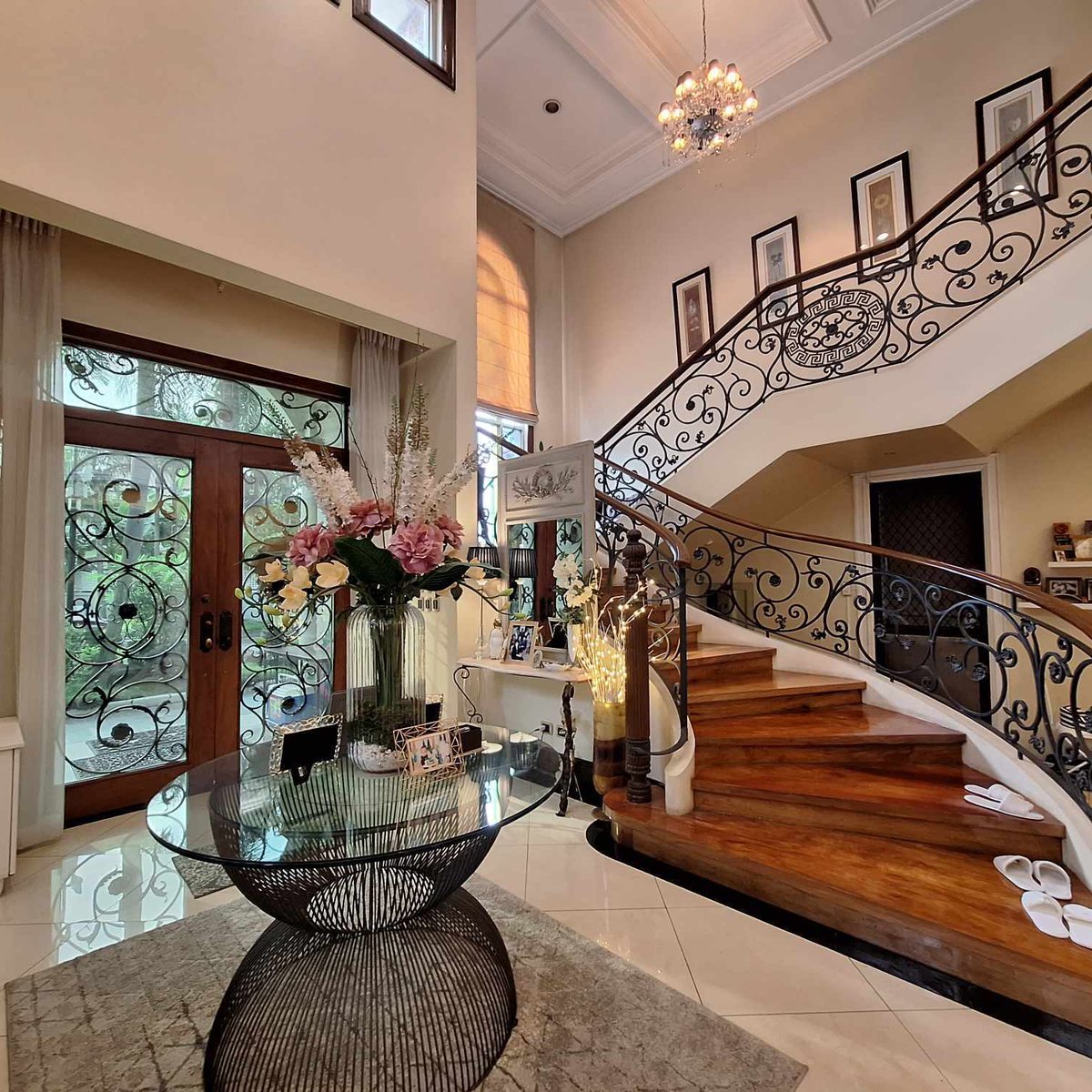 A Mediterranean Design House & Lot for Sale in Corinthians Quezon City