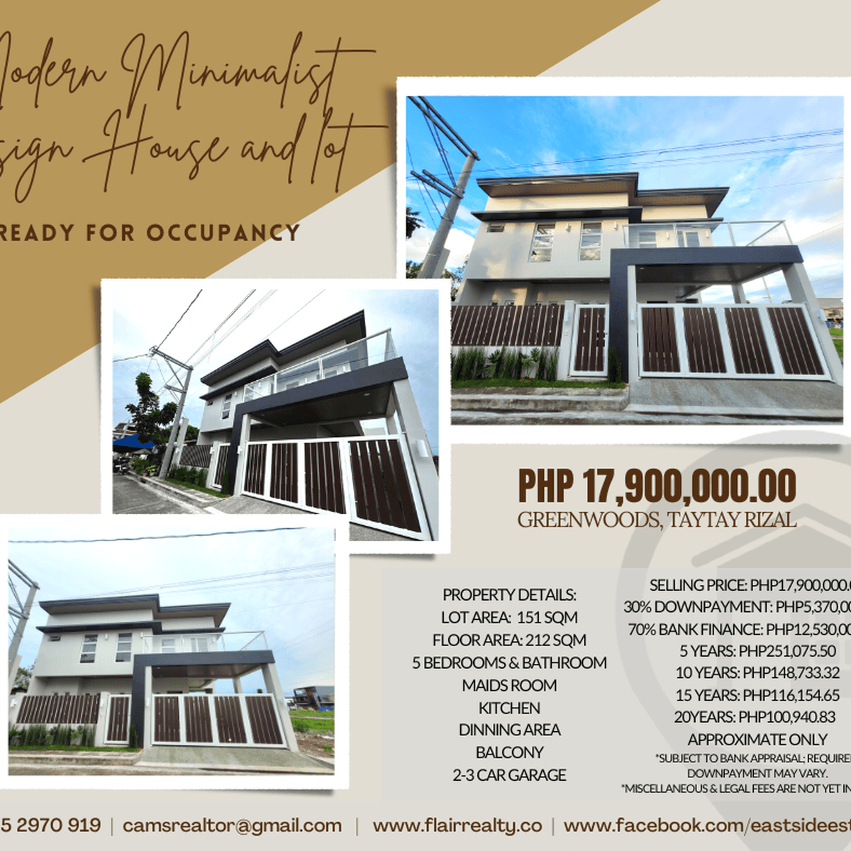 5 Bedroom Single Attached House and Lot in Greenwoods, Taytay Rizal