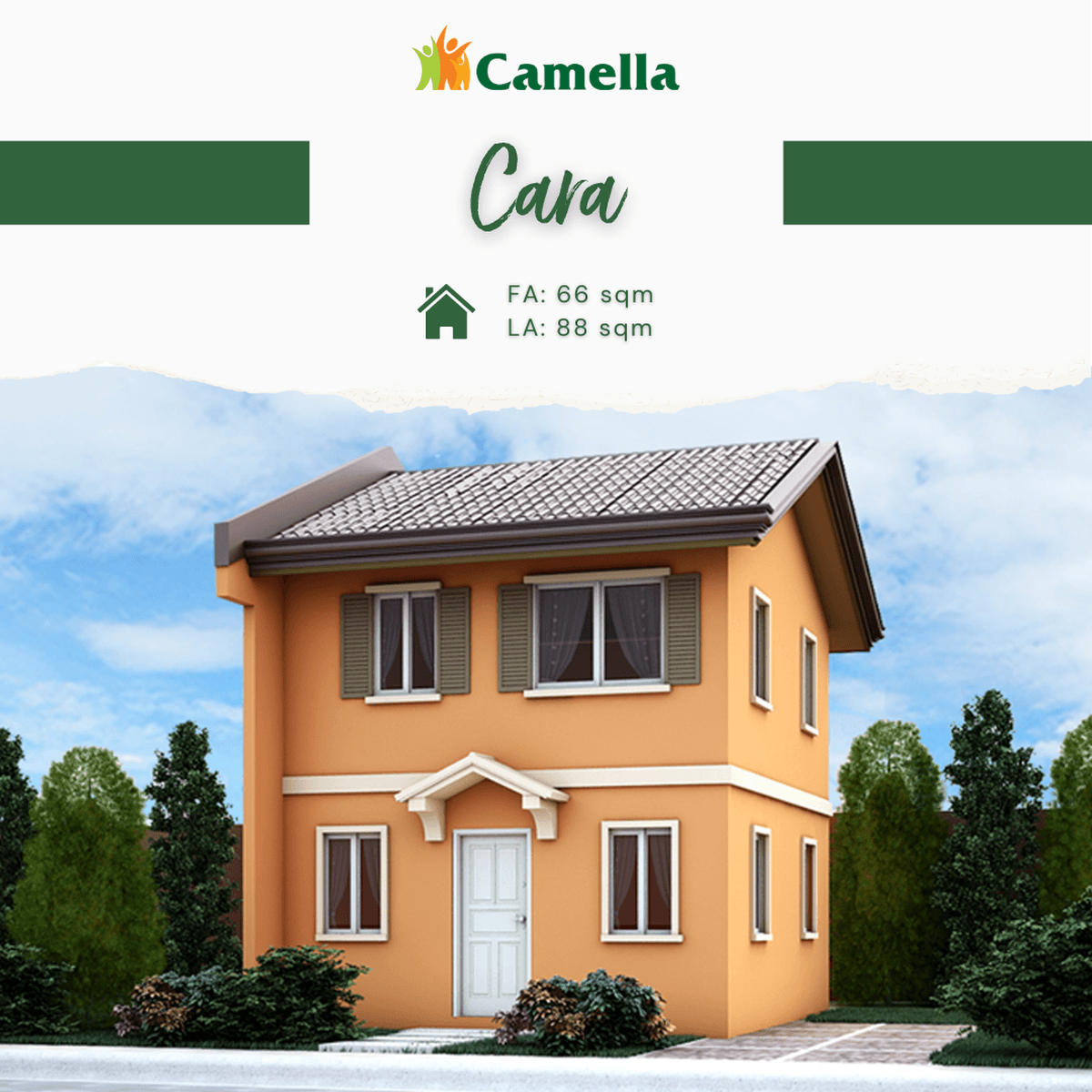 3BR HOUSE AND LOT FOR SALE IN CAMELLA LEGAZPI - CARA UNIT