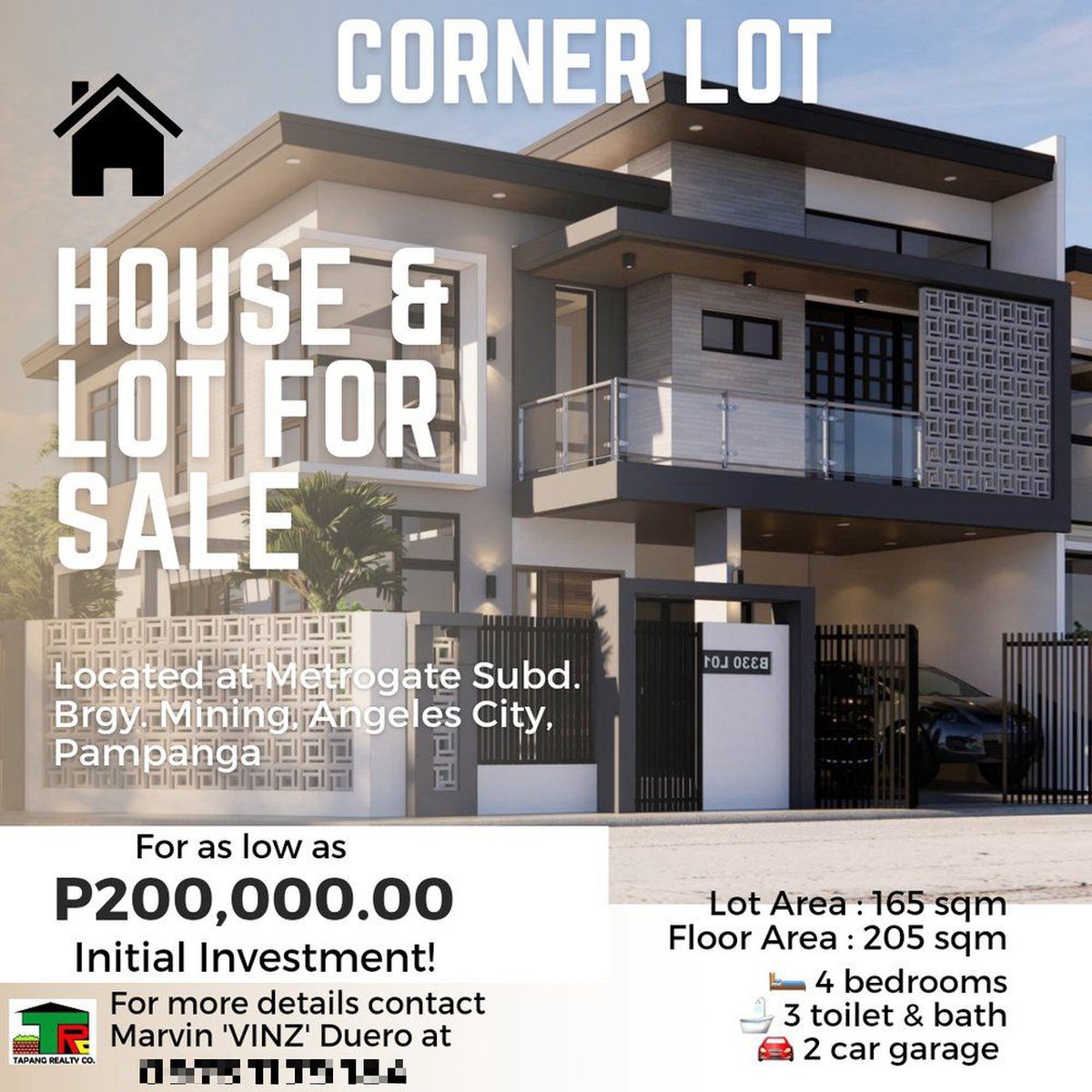 Elegant house and lot for sale located at angeles city pampanga [House and Lot 🏘️] (April 2023