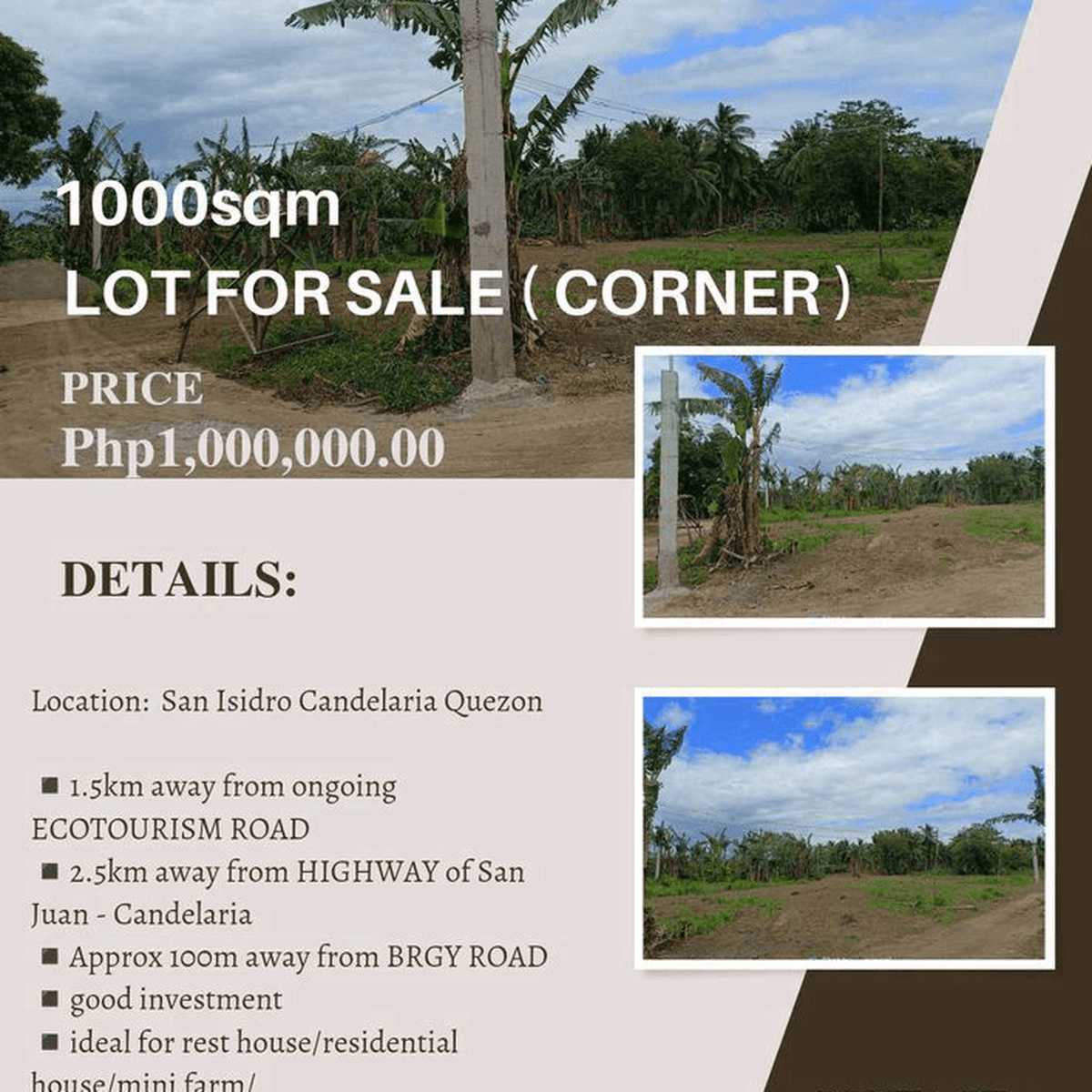 RESIDENTIAL FARM LOT at Sitio Calamias San Isidro Candelaria Quezon