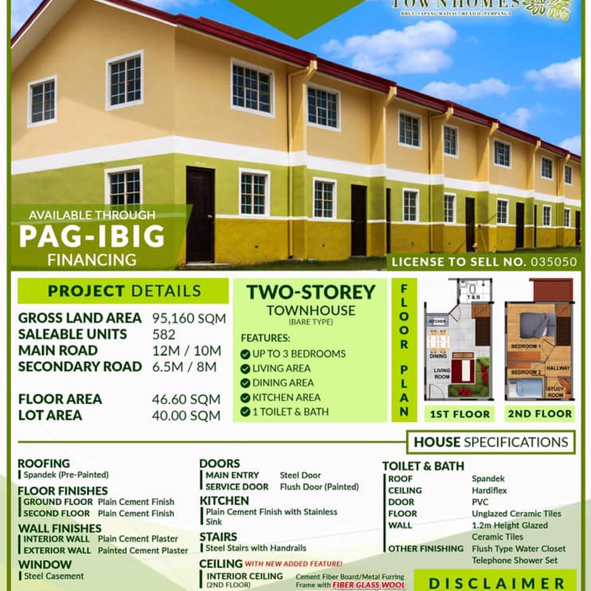 FOR SALE OLIVIA TOWNHOUSE [House and Lot 🏘️] (August 2021) in Mexico, Pampanga for sale Pag