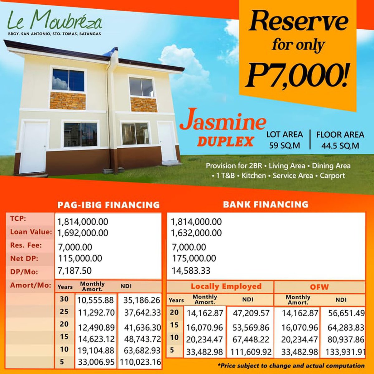 Le Moubreza Ph 3 Subdivision Santo Tomas Batangas House for Sale [House ...