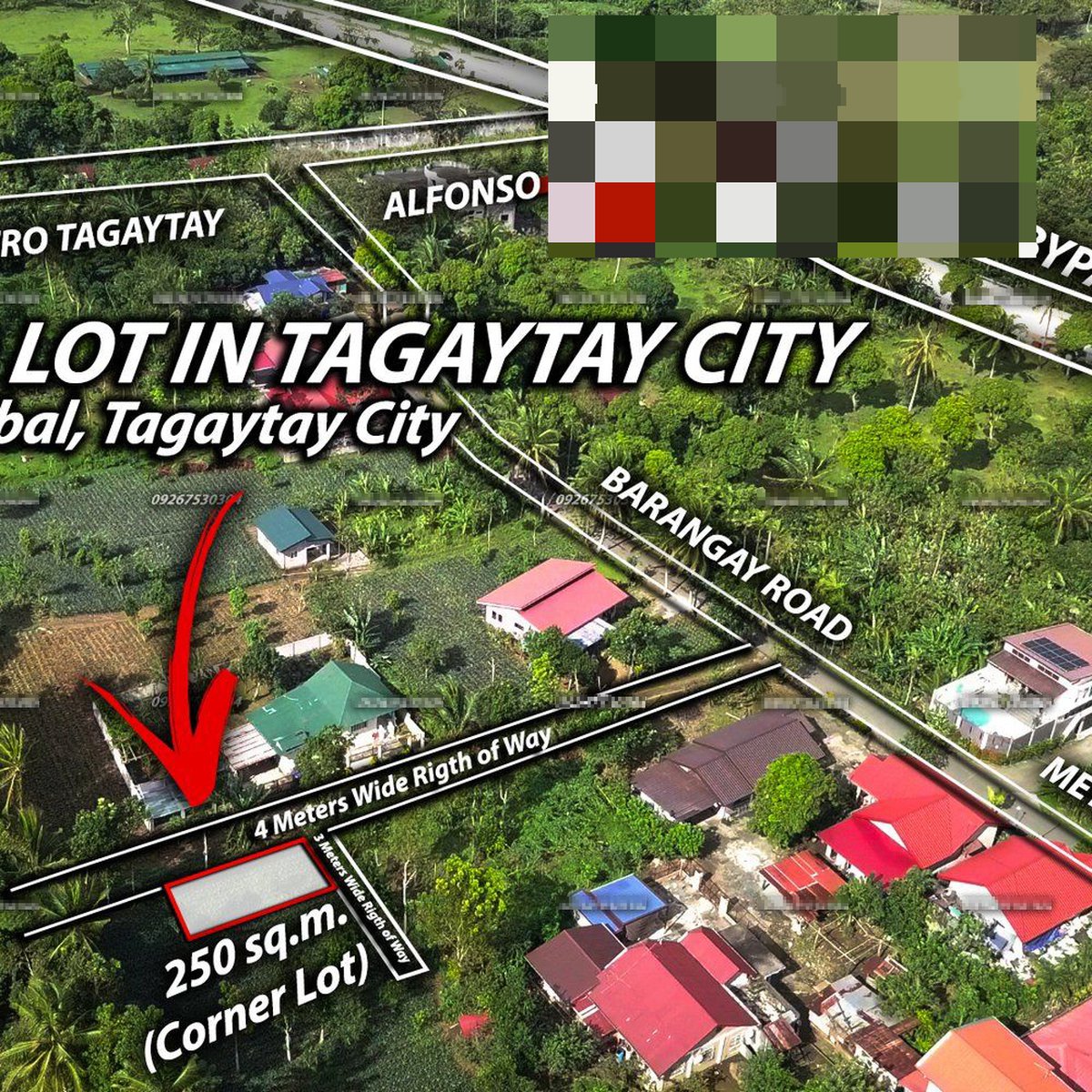 250 sqm- Corner Lot - Residential Lot For Sale in Tagaytay Cavite [Lot ...