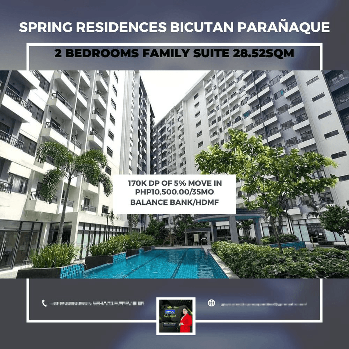 170k move in DP; 10.5k monthly [Condo 🏙️] (June 2024) in Parañaque, Metro Manila for sale