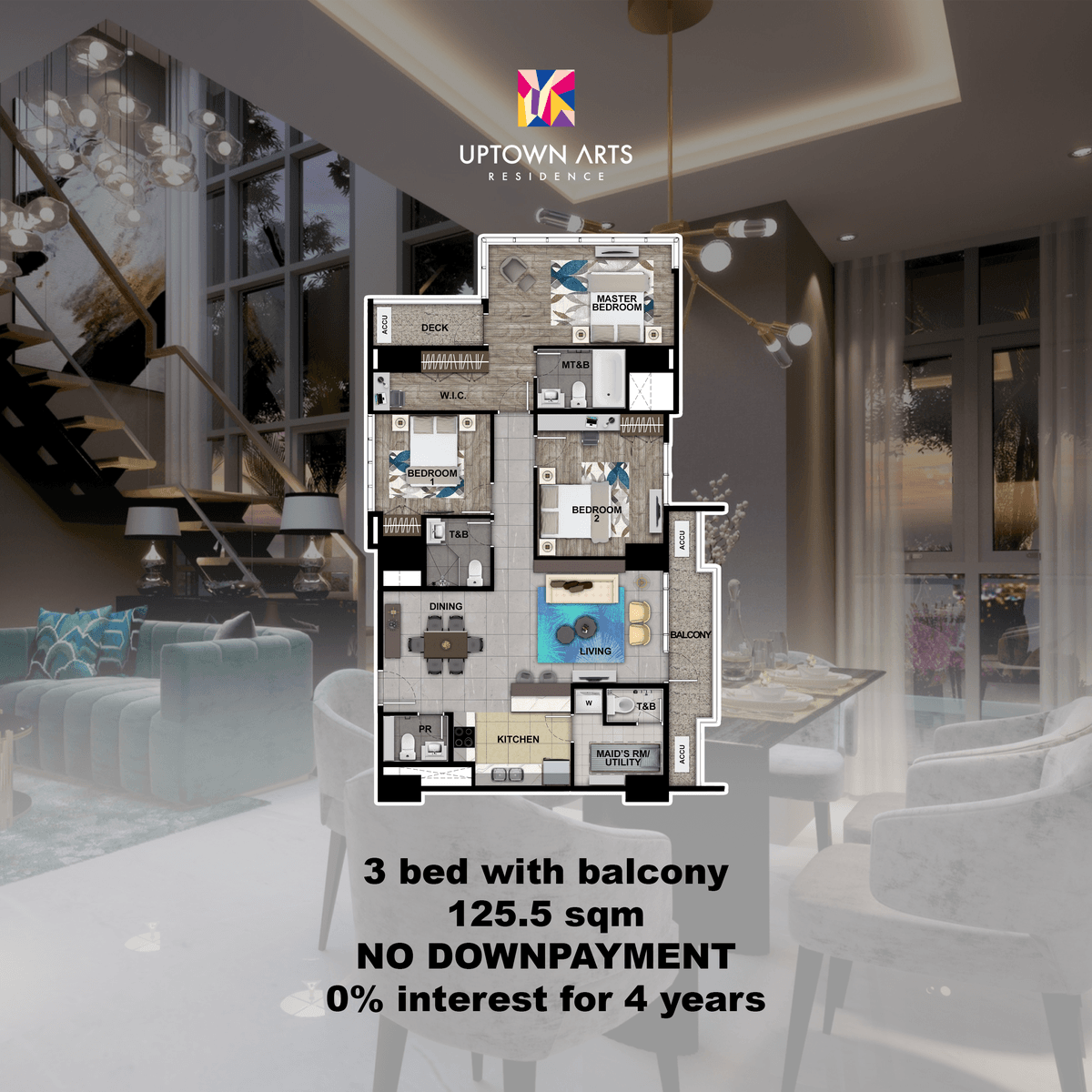 125.50 sqm 3bedroom Condo For Sale Bgc Fort Bonifacio Taguig City