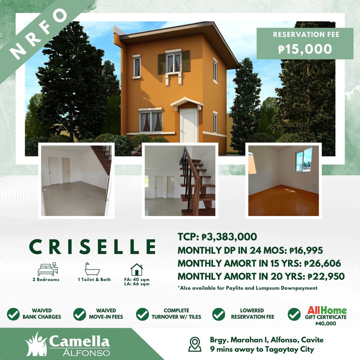 2bedroom Single Attached House For Sale in Alfonso Cavite LOW DP