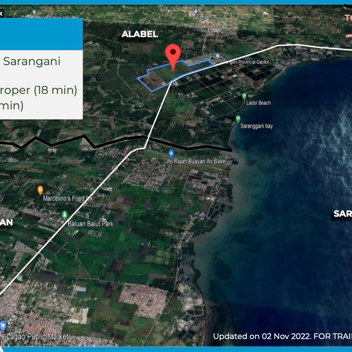 120 sqm Residential Lot For Sale in Alabel Sarangani within Hiway! [Lot 🚜] (November 2022) in