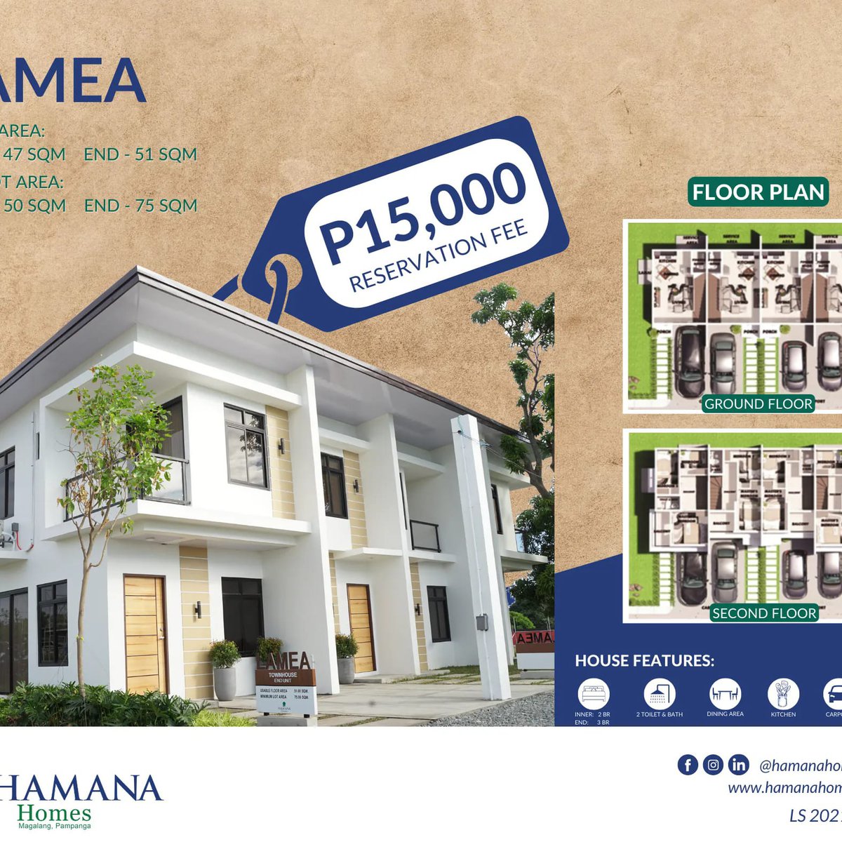 Townhouse Inner Unit RENT TO OWN HOUSE IN MAGALANG [House and Lot 🏘️] (December 2022) in