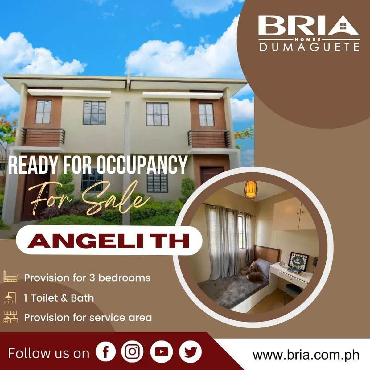 Bria Homes Dumaguete RFO Units @ Discounted Price