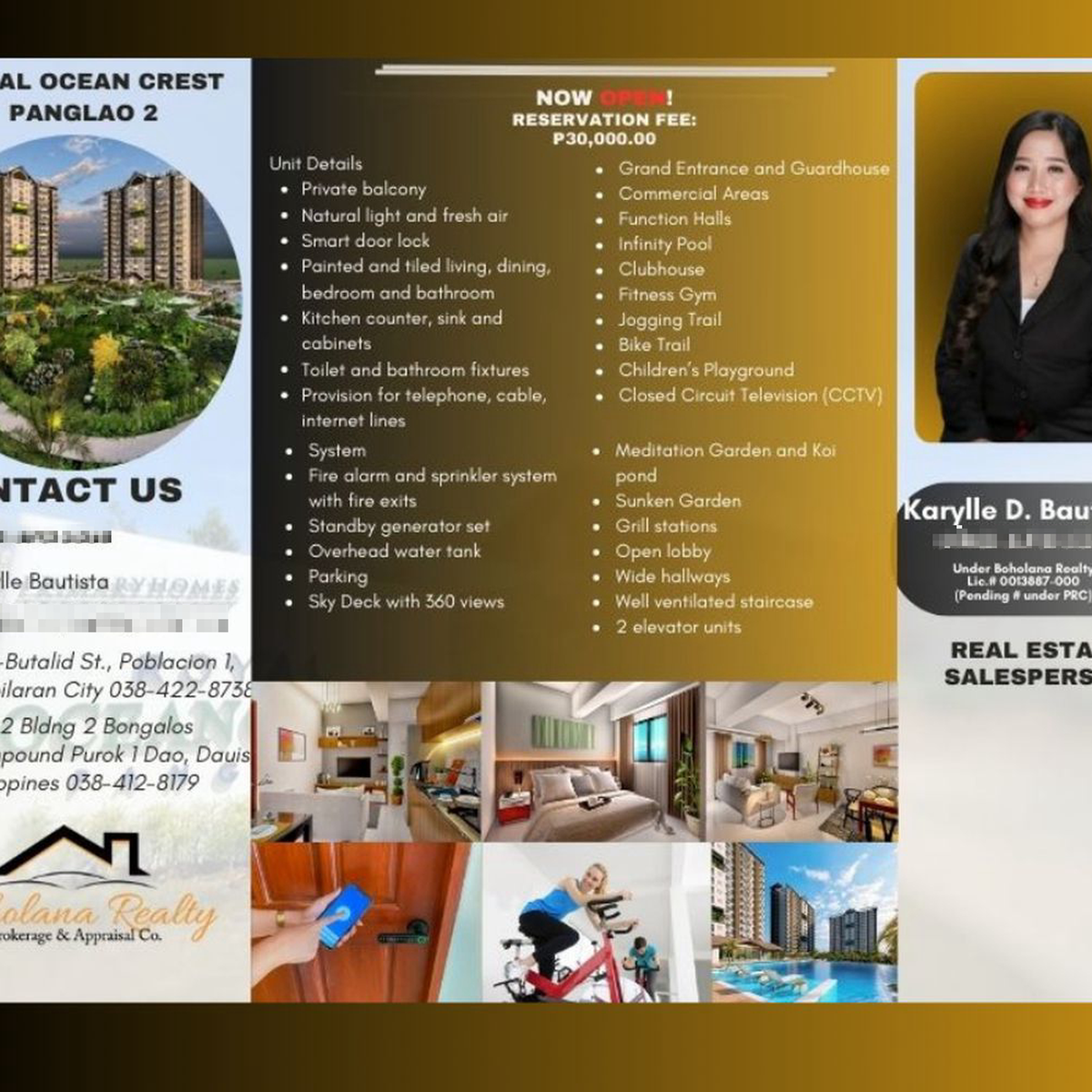 Luxurious beachfront condos with ocean views in Panglao, Philippines