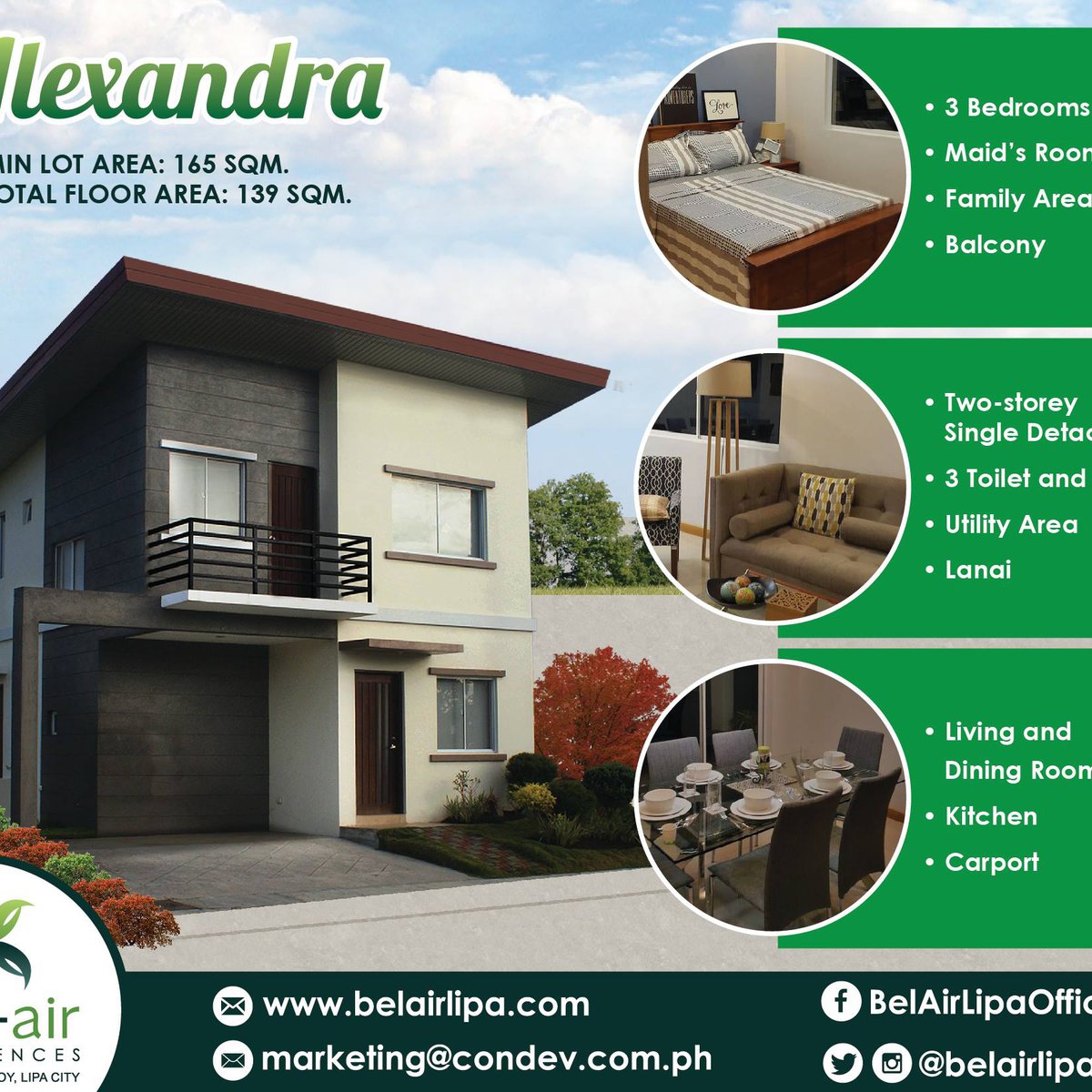 House and Lot in BelAir Residences Lipa [House and Lot 🏘️] (December