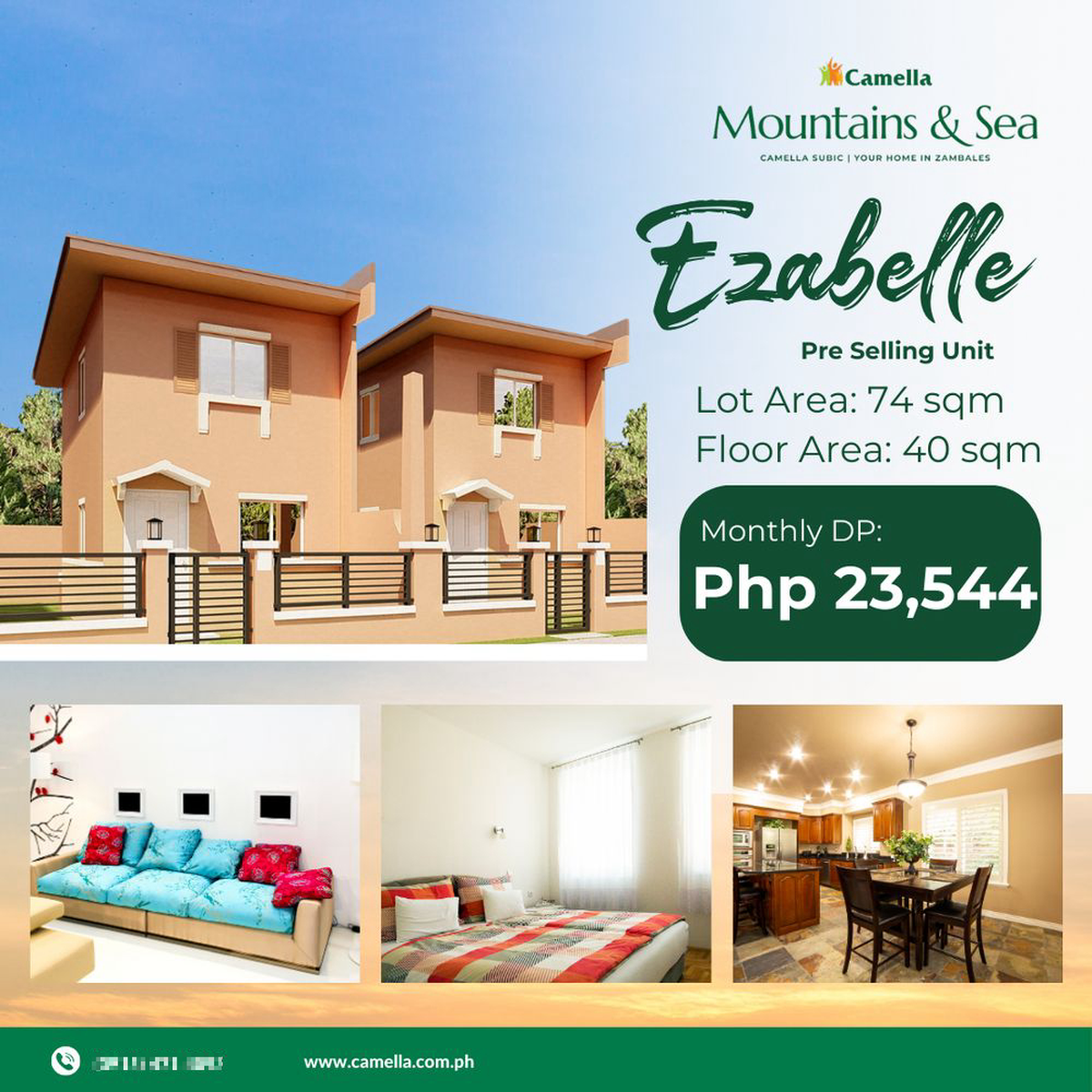 Ezabelle 2 Bedroom House and Lot For Sale in Subic Zambales [House and