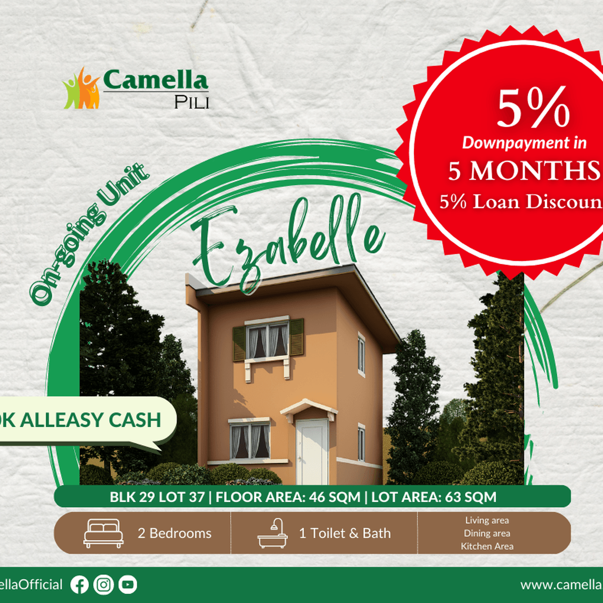 2bedrooms House & Lot For Sale in Camarines Sur [House and Lot 🏘️