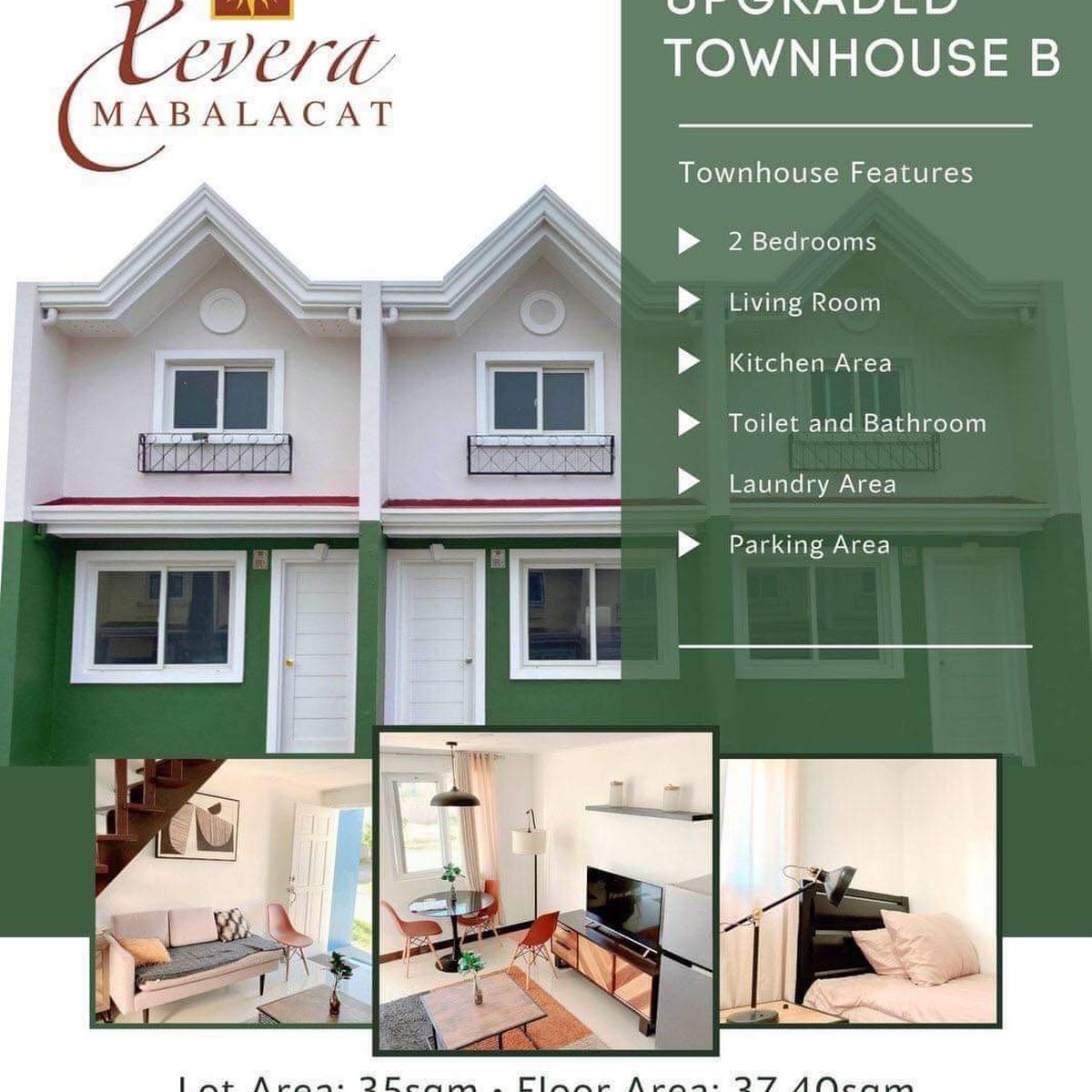 2bedroom Townhouse For Sale in Mabalacat City, Pampanga Near Clark [House and Lot 🏘️] (March