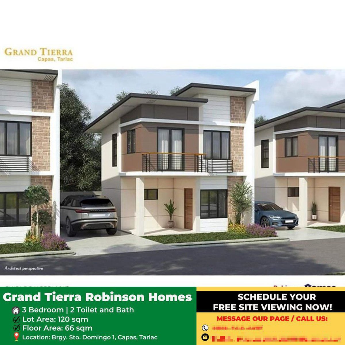 3bedroom House For Sale in Capas Tarlac, Robinson Homes [House and Lot