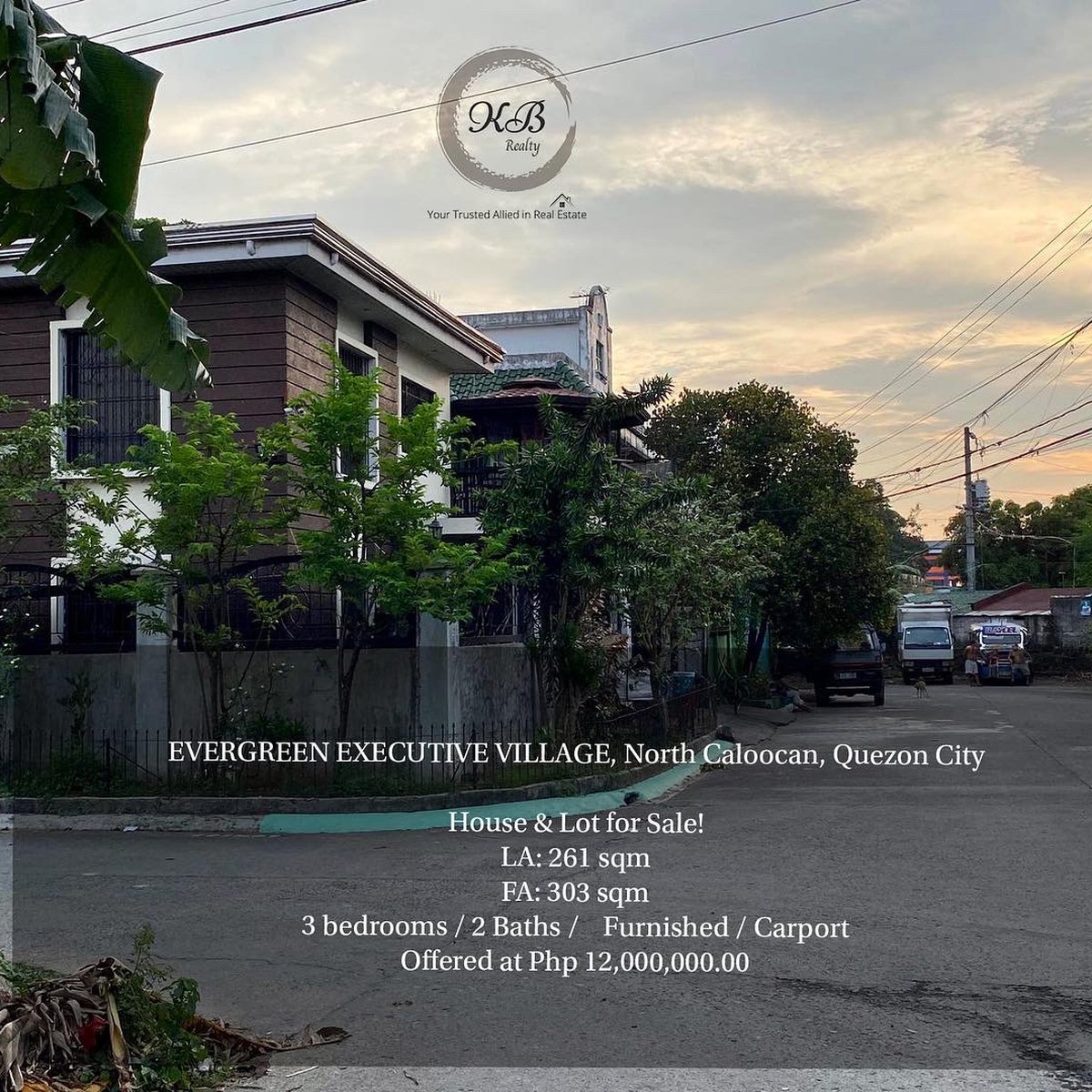 House and Lot for sale at Evergreen Executive Village North Caloocan [House and Lot 🏘️] (June