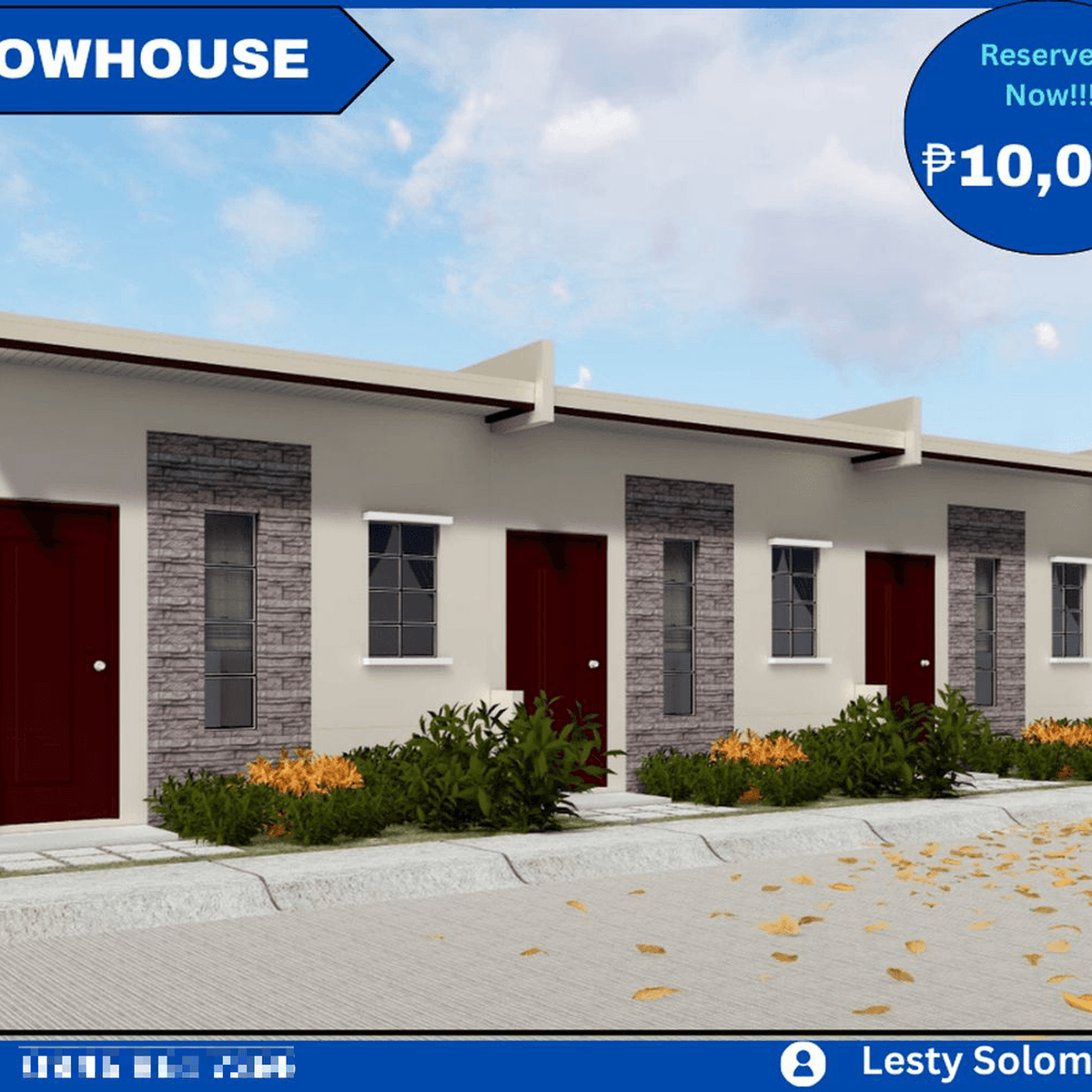 1bedroom Rowhouse For Sale in Malaybalay Bukidnon [House and Lot 🏘️