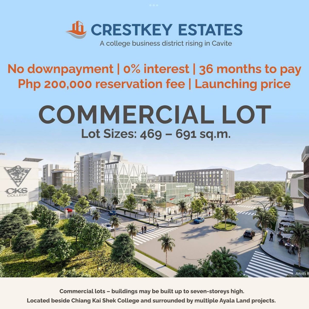 Preselling 469 sqm Commercial Lot For Sale in Silang Cavite