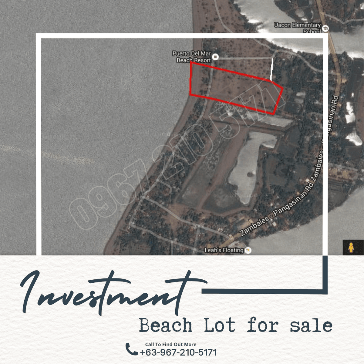 24818 sqm Beach Property For Sale in Candelaria Zambales [Beach