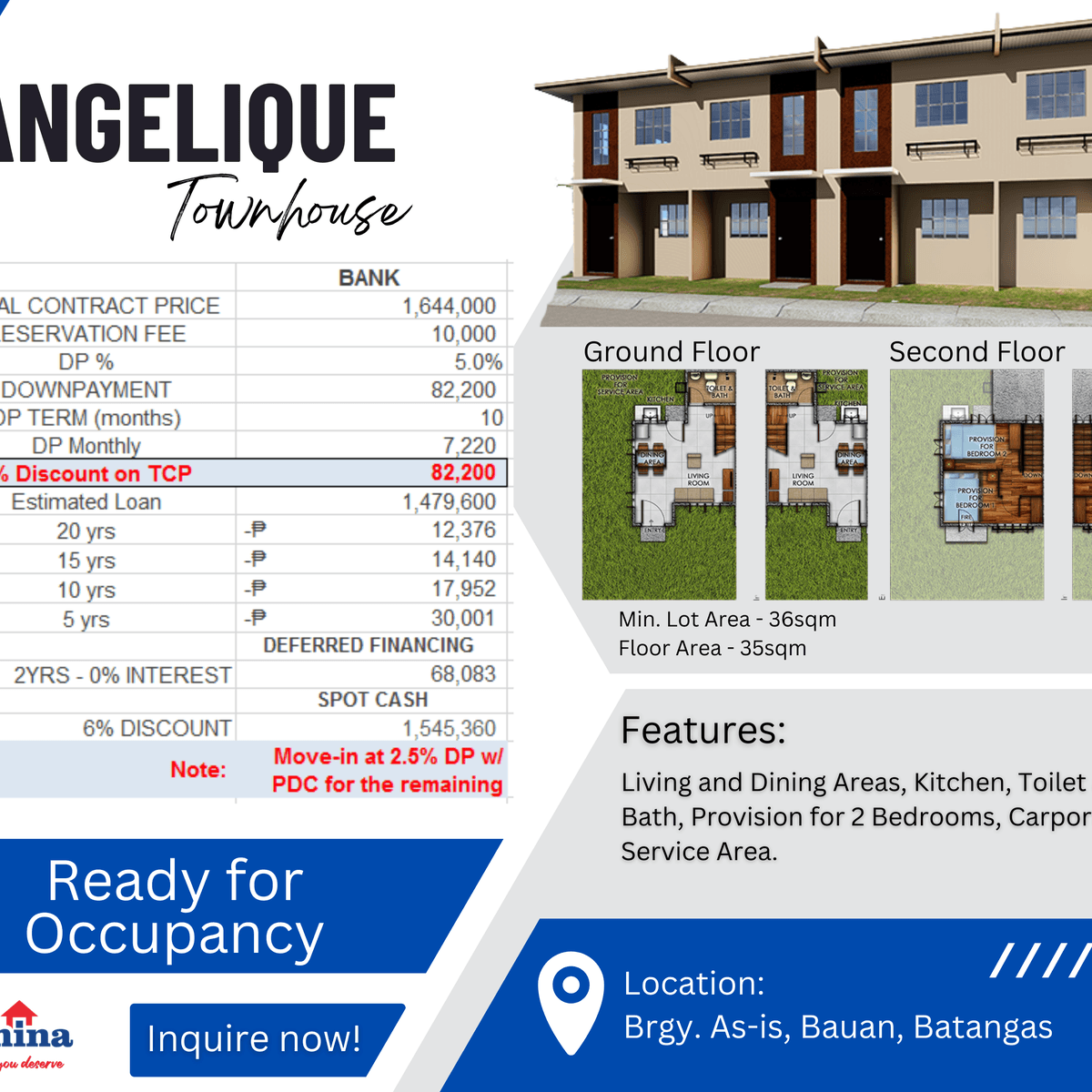 RENT TO OWN AT MURANG PABAHAY SA BAUAN, BATANGAS [House and Lot 🏘️