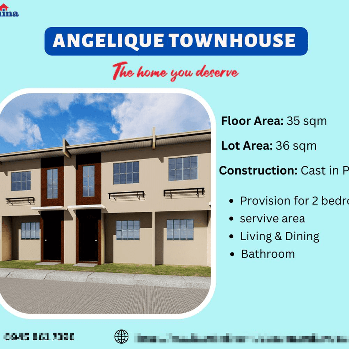 2bedroom Townhouse For Sale in Tarlac City Tarlac [House and Lot 🏘️