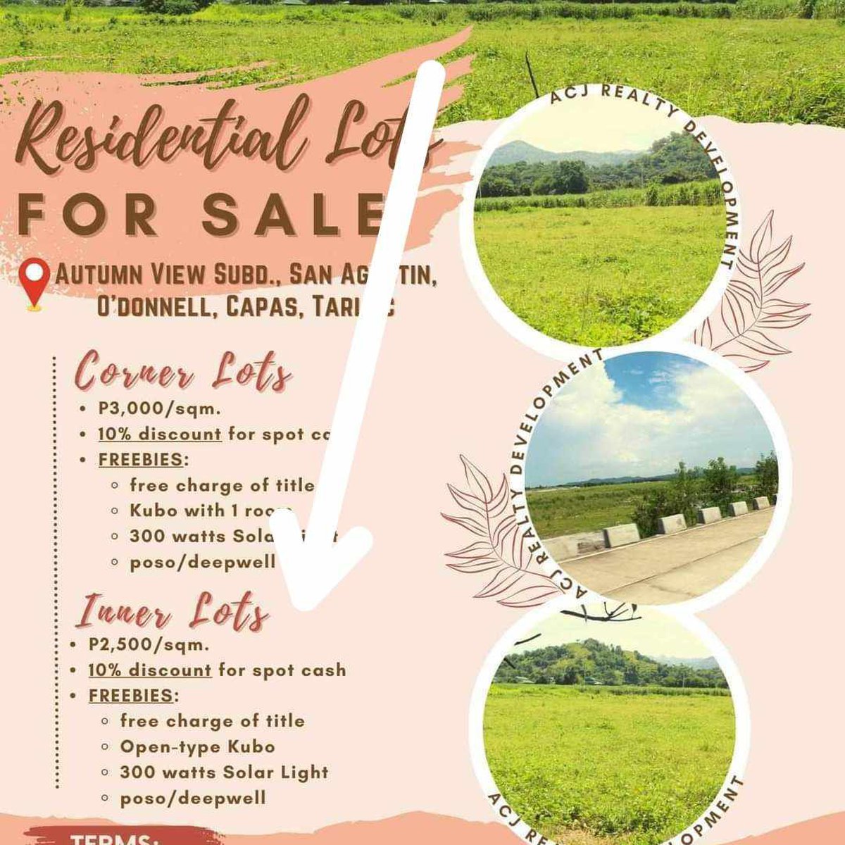 Subdivided Mountain view lots for sale in Bueno, Capas, Tarlac [Lot 🚜