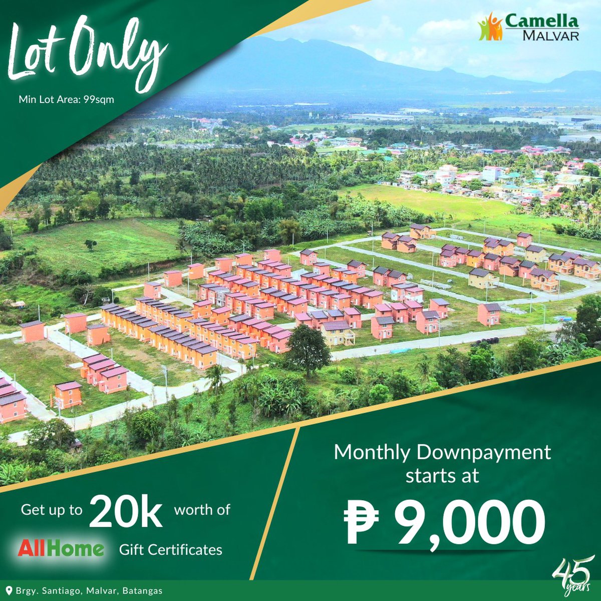 99 sqm Residential Lot For Sale in Malvar Batangas ! [Lot 🚜] (March