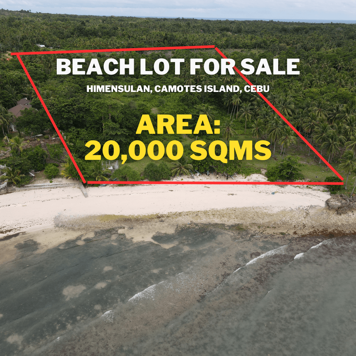 White Sand Beach Lot for Sale in Himensulan, Camotes Island, Cebu [Lot