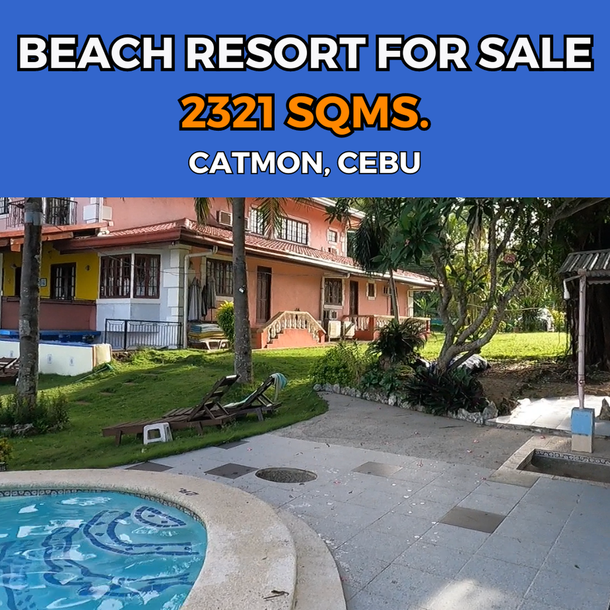 Beach Resort For Sale Catmon, Cebu, Philippines 2321 SQM, 10Bedroom