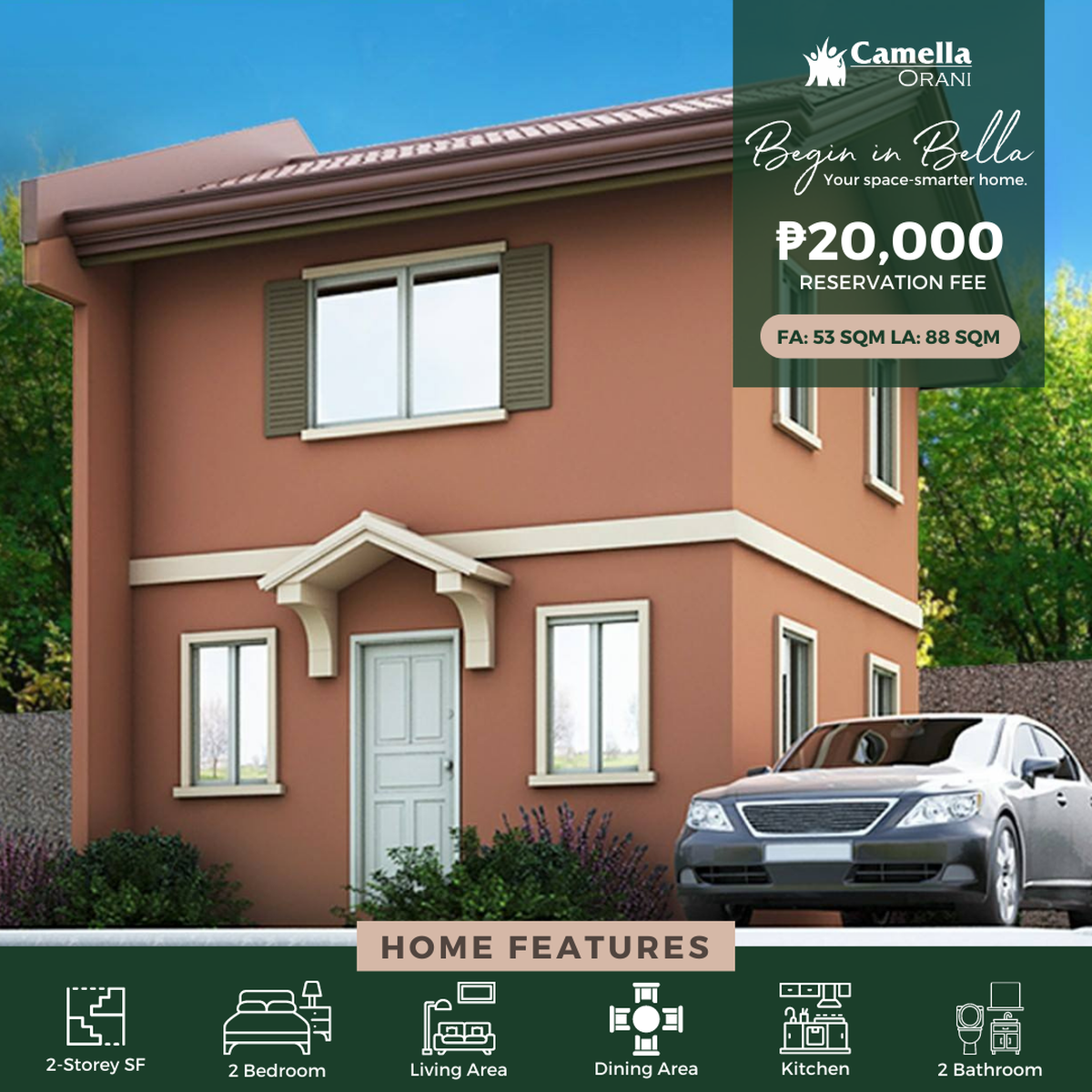 2bedroom Single Attached House For Sale in Orani Bataan [House and Lot