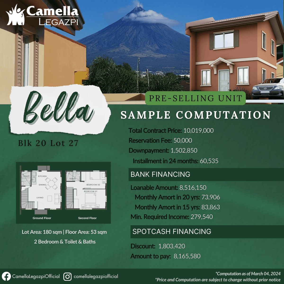 2bedroom Single Detached House For Sale in Legazpi Albay [House and Lot 🏘️] (April 2024) in