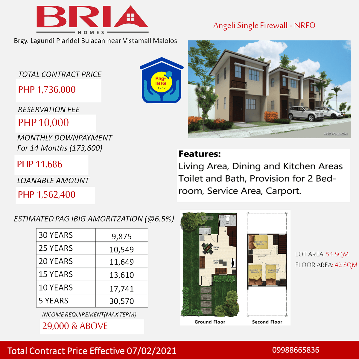 Bria Homes Plaridel near Vistamall Malolos [House and Lot 🏘️] (July
