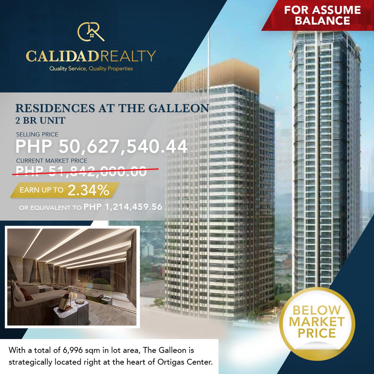 2BR Unit at Galleon Residences
