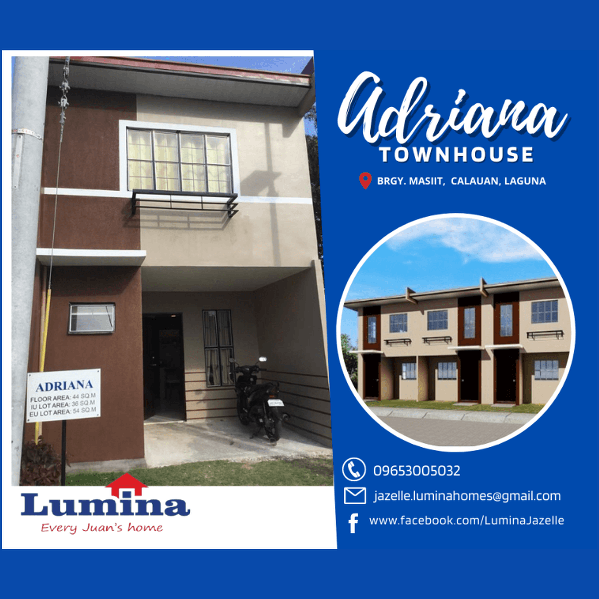 2BR Adriana Townhouse for Sale Lumina Calauan, Laguna [House and Lot 🏘️] (December 2021) in