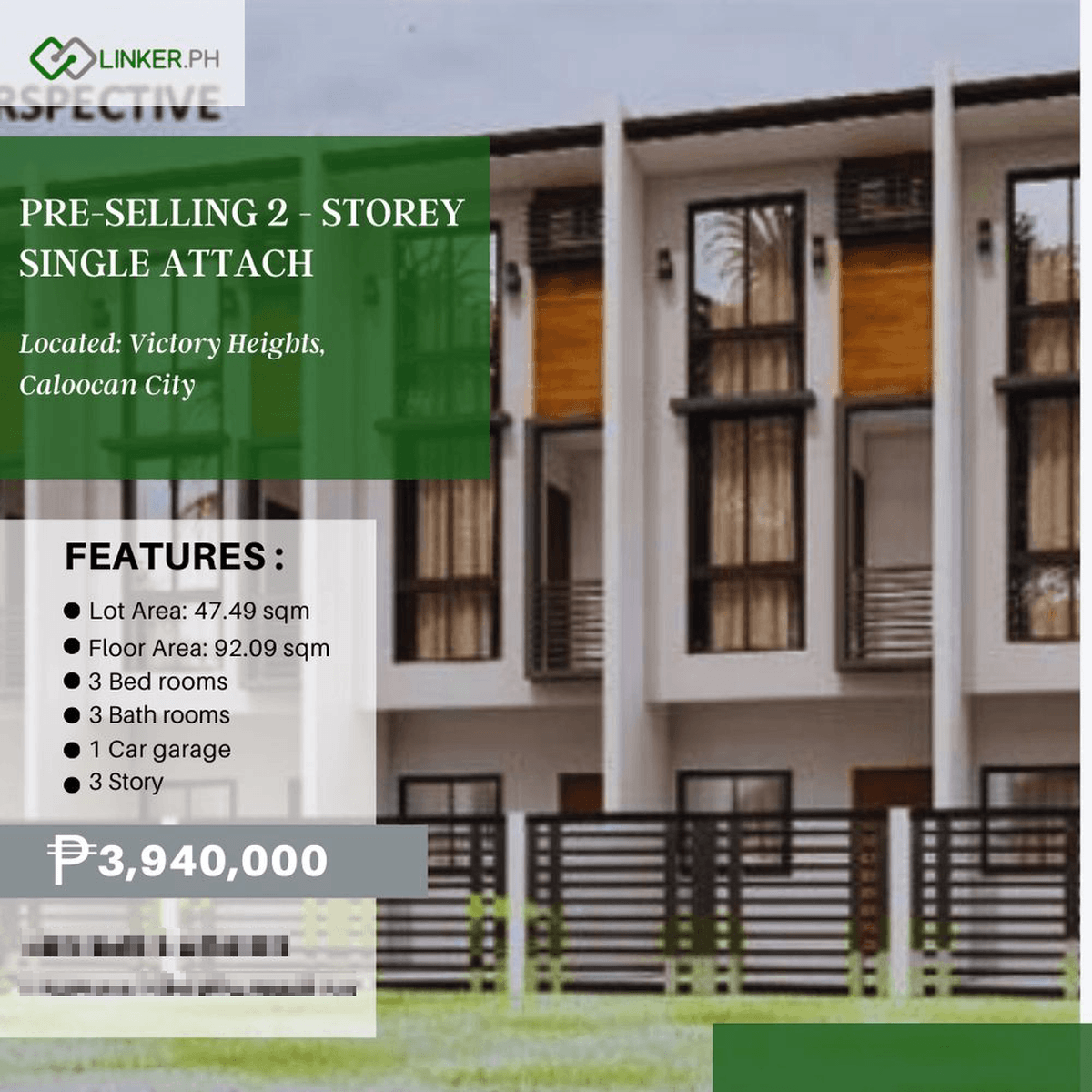 3-bedroom Townhouse For Sale In Caloocan Metro Manila [Houses And Lots ...